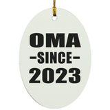 Oma Since 2023 - Oval Ornament