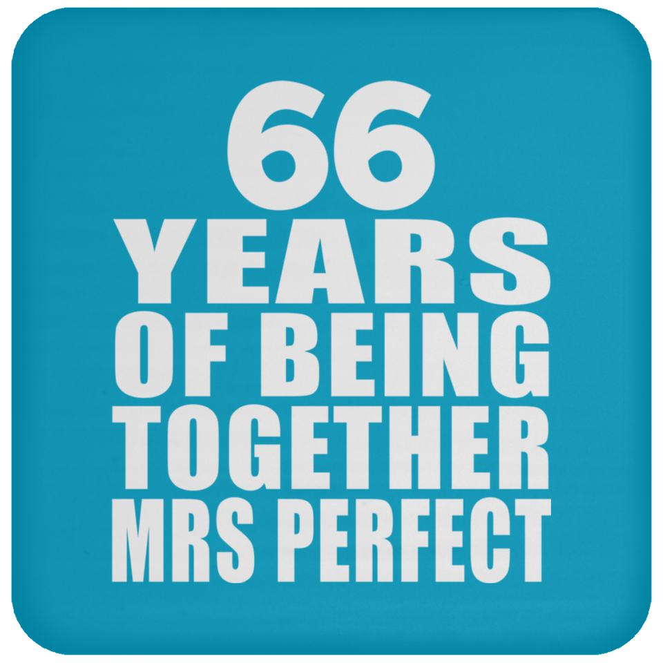 66th Anniversary 66 Years Of Being Mrs Perfect - Drink Coaster