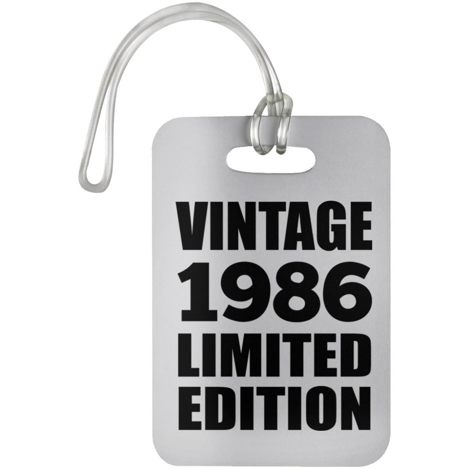 38th Birthday Vintage 1986 Limited Edition - Luggage Bag Tag