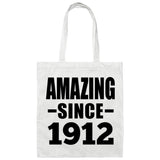 112th Birthday Amazing Since 1912 - Tote Bag White