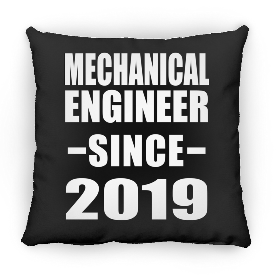 Mechanical Engineer Since 2019 - Throw Pillow Black