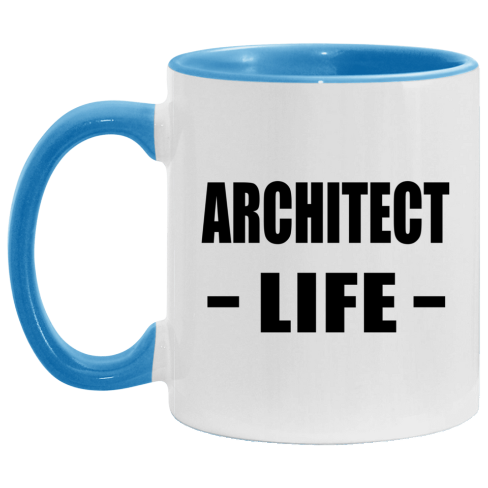 Architect Life - 11oz Accent Mug Blue