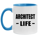 Architect Life - 11oz Accent Mug Blue