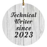 Technical Writer Since 2023 - Circle Ornament F