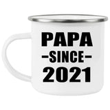 Papa Since 2021 - 12oz Camping Mug