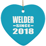 Welder Since 2018 - Heart Ornament