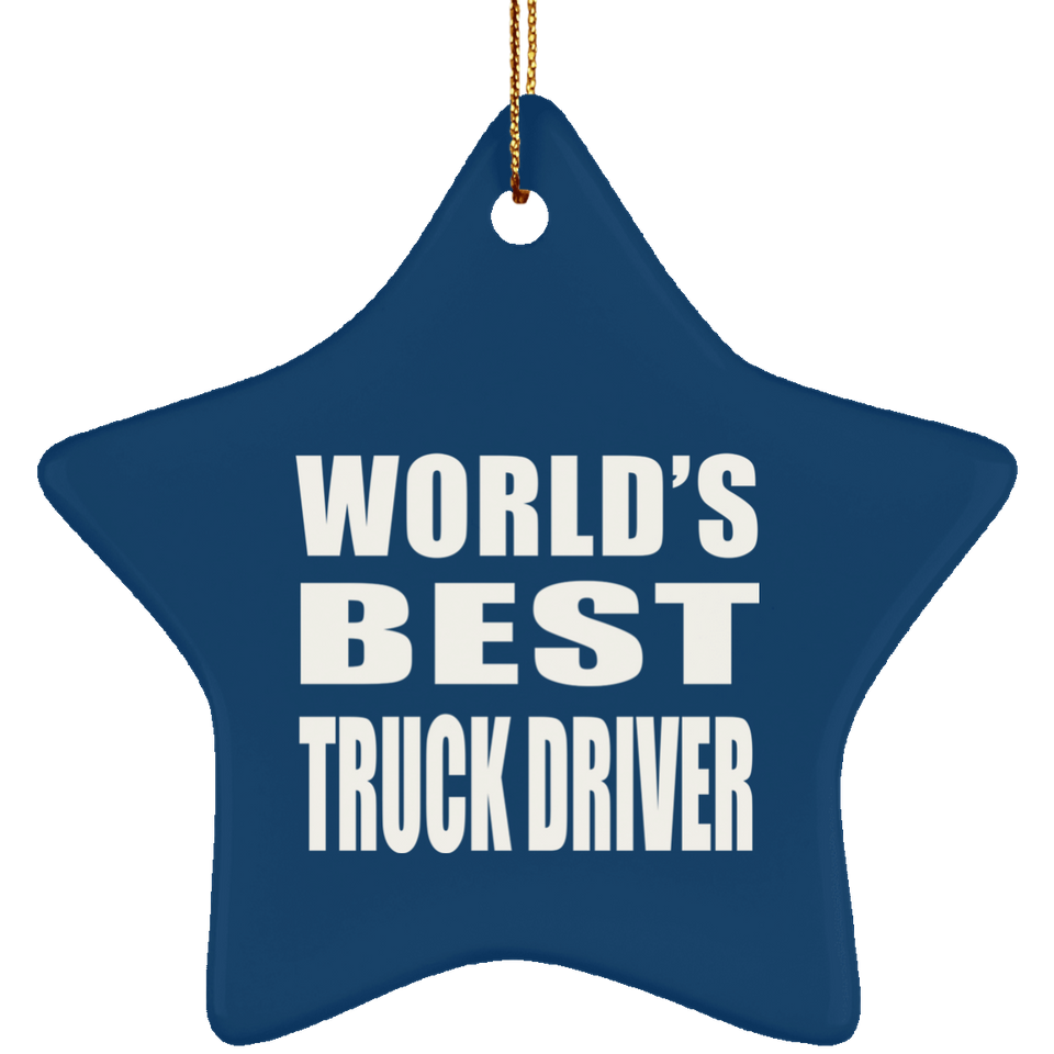 World's Best Truck Driver - Star Ornament
