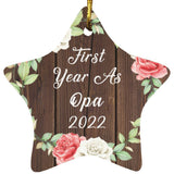 First Year As Opa 2022 - Star Ornament A