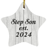 Step Son Established Est. 2024 - Star Ornament F