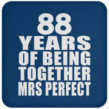 88th Anniversary 88 Years Of Being Mrs Perfect - Drink Coaster