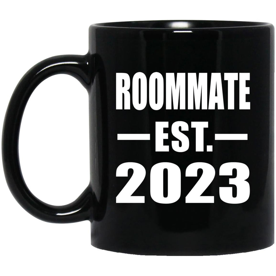 Roommate Established EST. 2023 - 11oz Coffee Mug Black