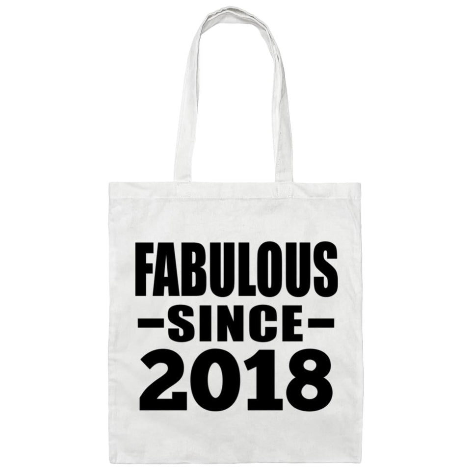 6th Birthday Fabulous Since 2018 - Tote Bag White