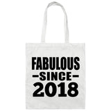 6th Birthday Fabulous Since 2018 - Tote Bag White