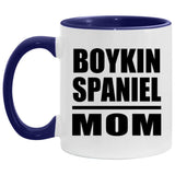 Boykin Spaniel Mom - 11oz Accent Mug Purple