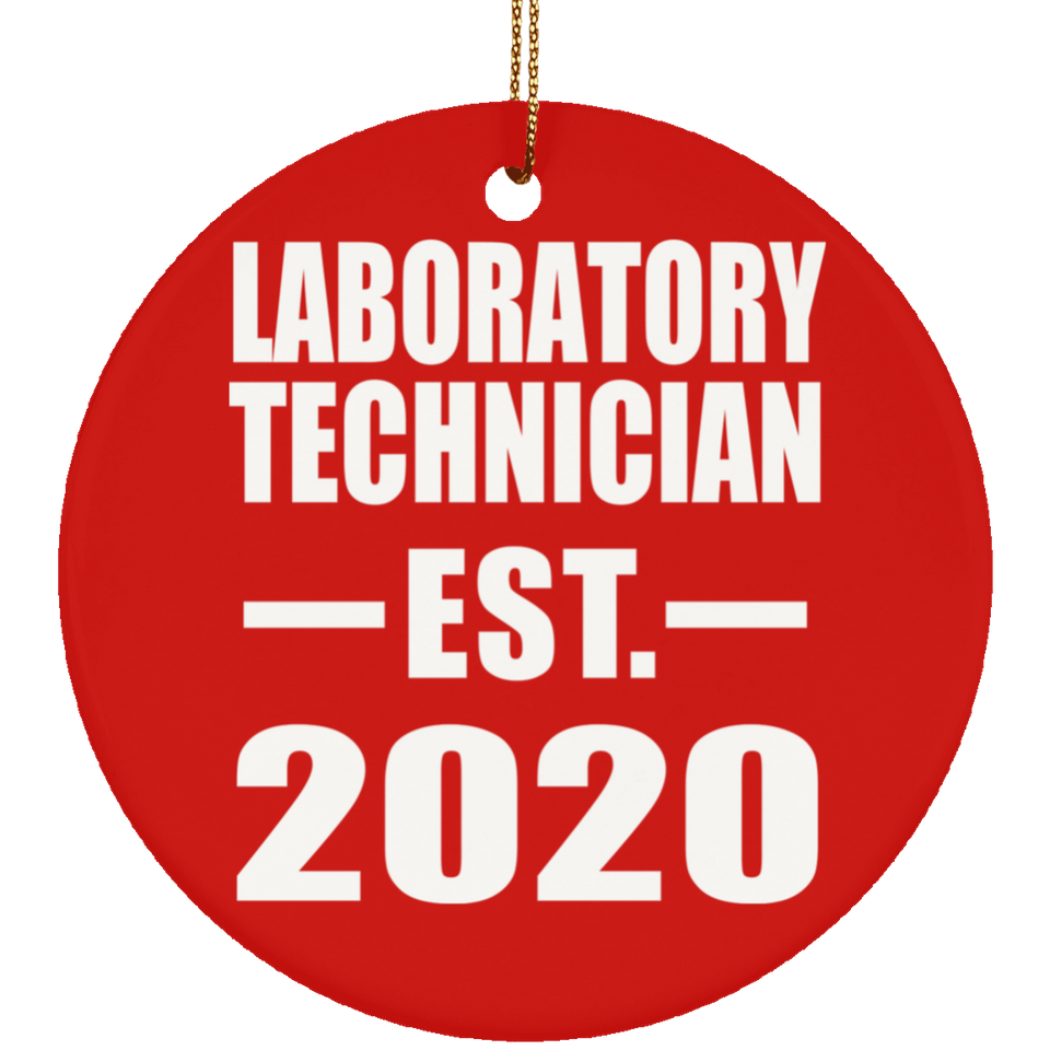 Laboratory Technician Established EST. 2020 - Circle Ornament