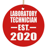 Laboratory Technician Established EST. 2020 - Circle Ornament