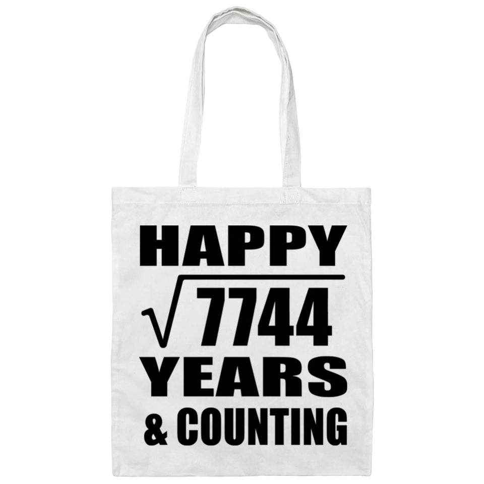 Happy 88th Anniversary Square Root of 7744 Years & Counting - Tote Bag White