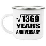 37th Anniversary Square Root of 1369 Years Anniversary - 12oz Camping Mug