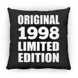 26th Birthday Original 1998 Limited Edition - Throw Pillow Black