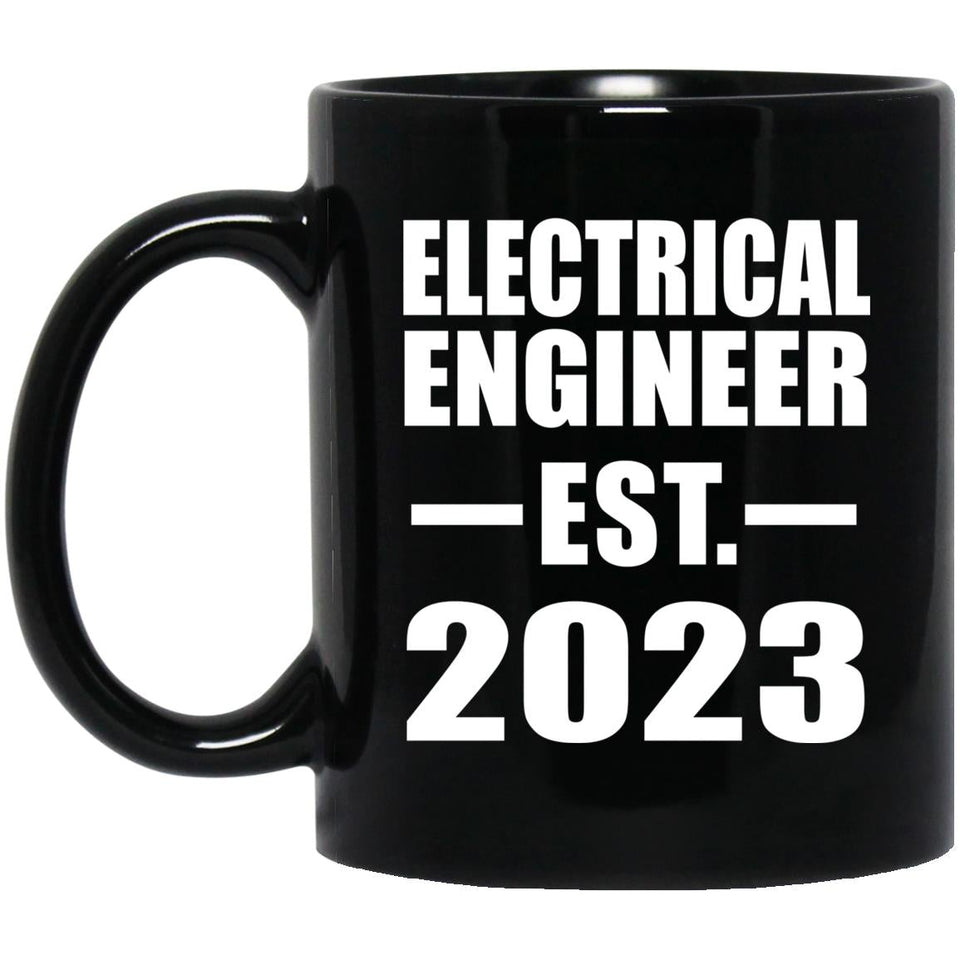 Electrical Engineer Established EST. 2023 - 11oz Coffee Mug Black
