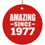 47th Birthday Amazing Since 1977 - Circle Ornament