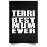 Terri Best Mum Ever - Poster Portrait