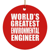 World's Greatest Environmental Engineer - Circle Ornament