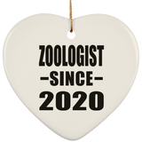 Zoologist Since 2020 - Heart Ornament