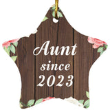 Aunt Since 2023 - Star Ornament A