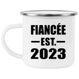 Fiancee Established EST. 2023 - 12oz Camping Mug