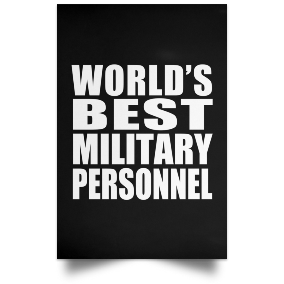 World's Best Military Personnel - Poster Portrait