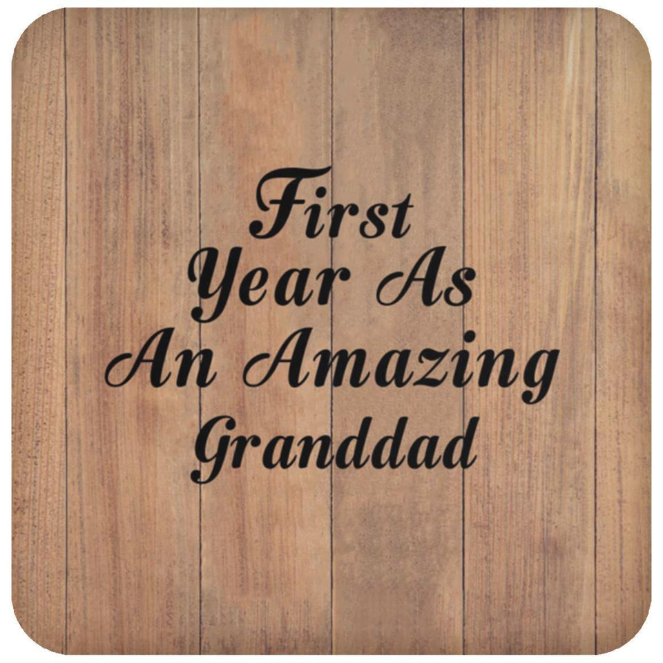 First Year As An Amazing Granddad - Drink Coaster C