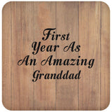 First Year As An Amazing Granddad - Drink Coaster C