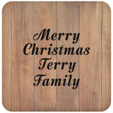 Merry Christmas Terry Family - Drink Coaster C