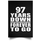 97th Anniversary 97 Years Down Forever to Go - Poster Portrait