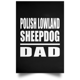 Polish Lowland Sheepdog Dad - Poster Portrait