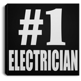 Number One #1 Electrician - Canvas Square