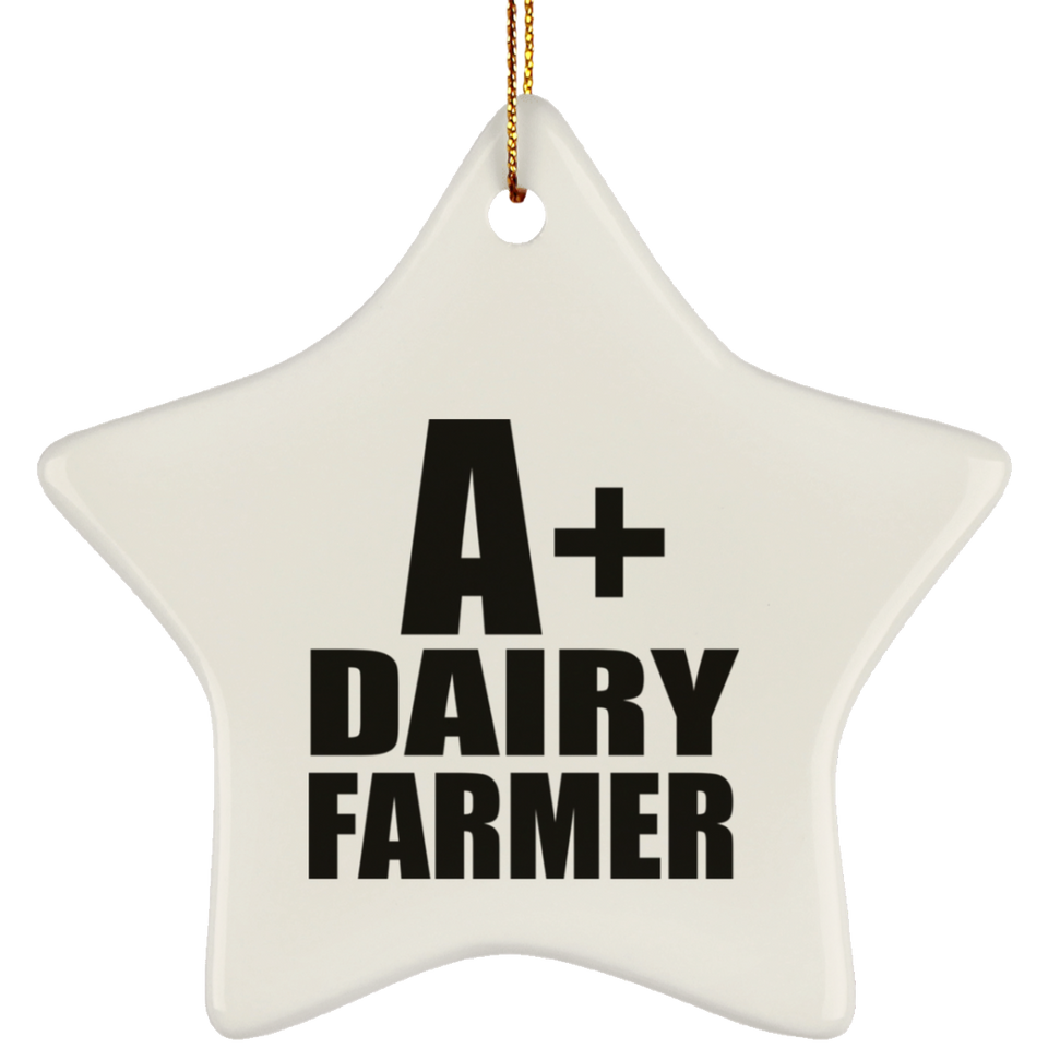 A+ Dairy Farmer - Star Ornament