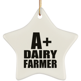 A+ Dairy Farmer - Star Ornament