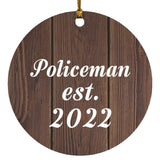 Policeman Established Est. 2022 - Circle Ornament D