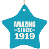 105th Birthday Amazing Since 1919 - Star Ornament