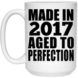7th Birthday Made In 2017 Aged to Perfection - 15 Oz Coffee Mug