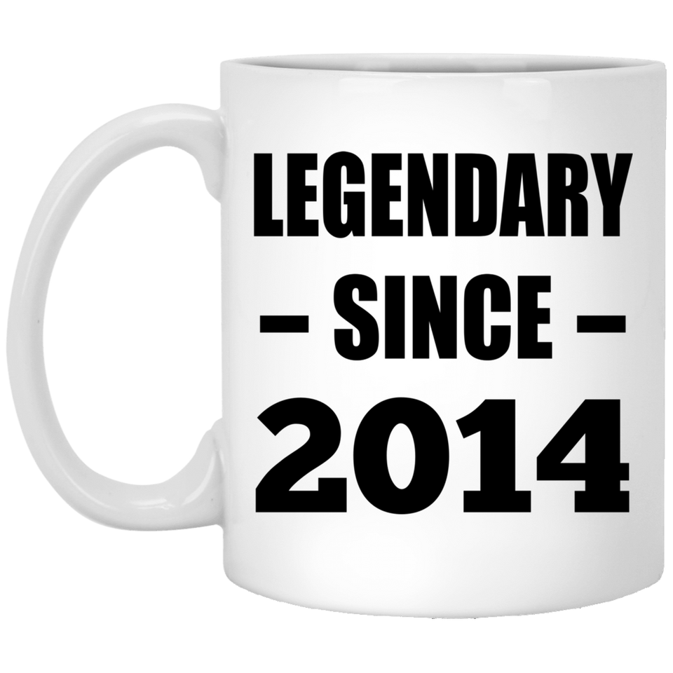 10th Birthday Legendary Since 2014 - 11oz Coffee Mug