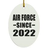 Air Force Since 2022 - Oval Ornament