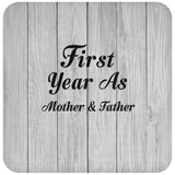 First Year As Mother & Father - Drink Coaster F