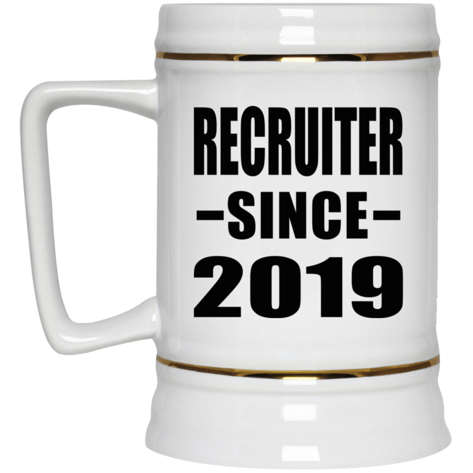 Recruiter Since 2019 - Beer Stein