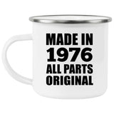 48th Birthday Made in 1976 All Parts Original - 12oz Camping Mug