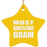 Most Awesome Gram - Star Ornament