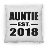 Auntie Established EST. 2018 - Throw Pillow