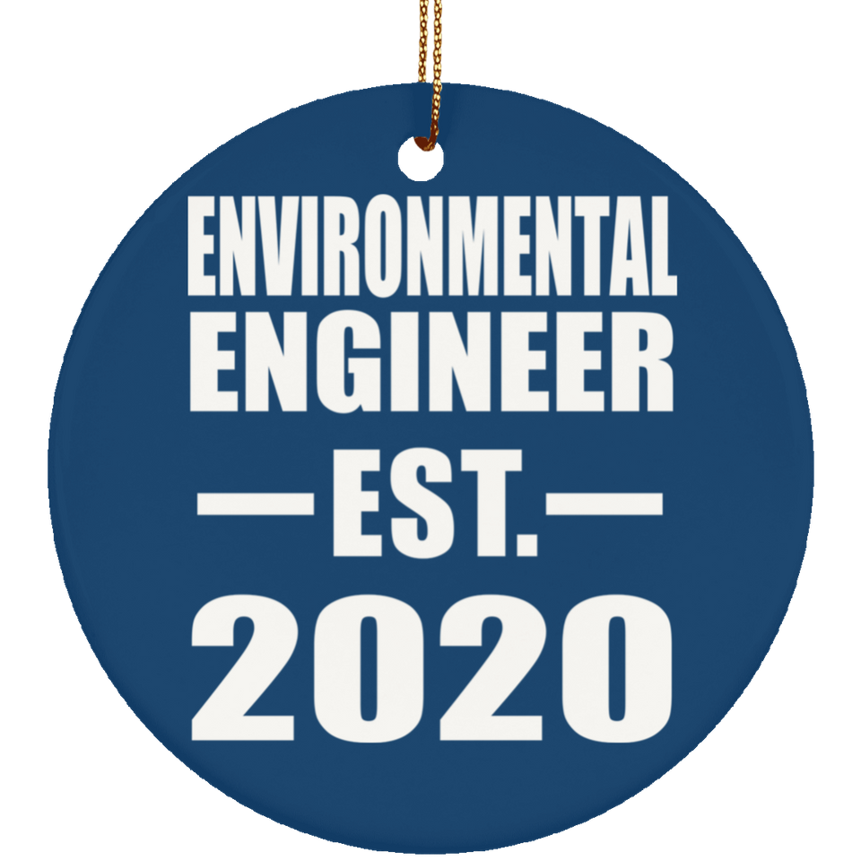Environmental Engineer Established EST. 2020 - Circle Ornament